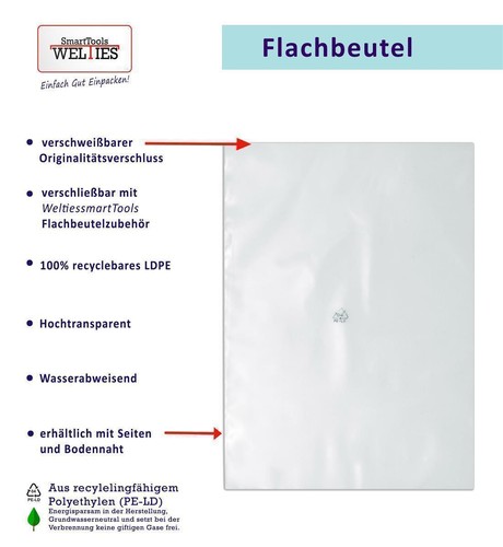 Flachbeutel 100my folienbeutel - flachbeutel,